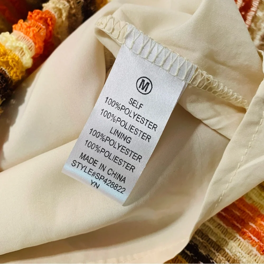 Romper Halter Top 
The Sang Multi Color Striped Size Medium Cut Out Mid-Section - Picture 3 of 8